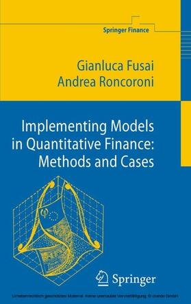 Fusai / Roncoroni | Implementing Models in Quantitative Finance: Methods and Cases | E-Book | sack.de