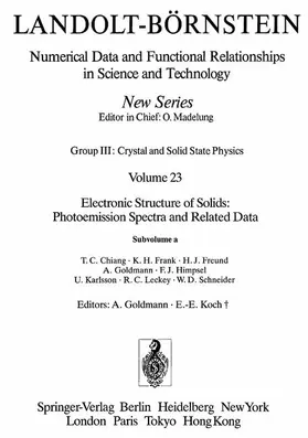 Chiang / Frank / Freund |  Electronic Structure of Solids a | Buch |  Sack Fachmedien