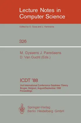 Gyssens / Van Gucht / Paredaens |  ICDT '88 | Buch |  Sack Fachmedien
