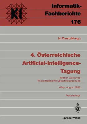 Trost |  4. Österreichische Artificial-Intelligence-Tagung | Buch |  Sack Fachmedien