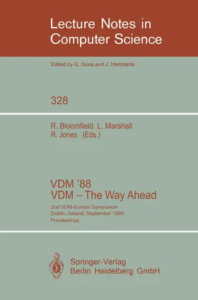 Bloomfield / Marshall / Jones |  VDM '88. VDM - The Way Ahead | Buch |  Sack Fachmedien