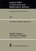 La Bella / Bianco |  Freight Transport Planning and Logistics | Buch |  Sack Fachmedien