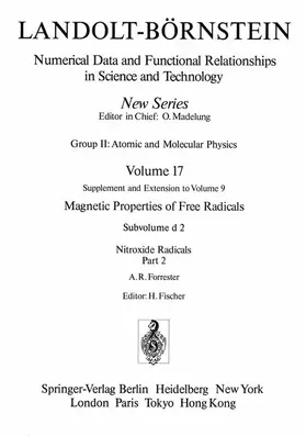 Forrester |  Nitroxide Radicals / Nitroxid-Radikale 2 | Buch |  Sack Fachmedien