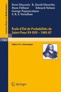Diaconis / Föllmer / Hennequin |  Ecole d'Ete de Probabilites de Saint-Flour XV-XVII, 1985-87 | Buch |  Sack Fachmedien
