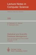 Rafanelli / Svensson / Klensin |  Statistical and Scientific Database Management | Buch |  Sack Fachmedien
