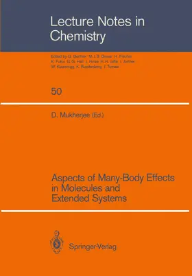 Mukherjee |  Aspects of Many-Body Effects in Molecules and Extended Systems | Buch |  Sack Fachmedien