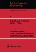 Chao / Shyy / Orszag |  Recent Advances in Computational Fluid Dynamics | Buch |  Sack Fachmedien