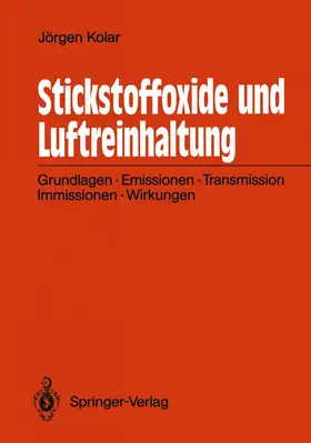 Kolar | Stickstoffoxide und Luftreinhaltung | Buch | 978-3-540-50935-6 | www.sack.de