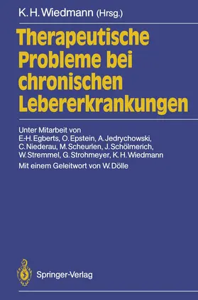 Wiedmann |  Therapeutische Probleme bei chronischen Lebererkrankungen | Buch |  Sack Fachmedien