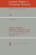 Mora |  Applied Algebra, Algebraic Algorithms and Error-Correcting Codes | Buch |  Sack Fachmedien