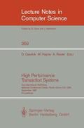 Gawlick / Reuter / Haynie |  High Performance Transaction Systems | Buch |  Sack Fachmedien