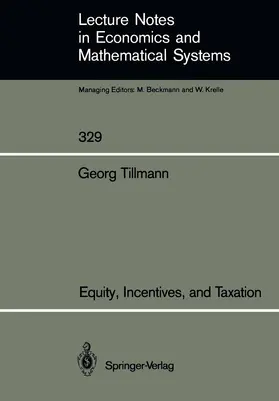 Tillmann |  Equity, Incentives, and Taxation | Buch |  Sack Fachmedien