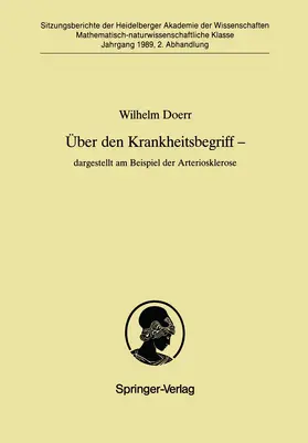 Doerr |  Über den Krankheitsbegriff - dargestellt am Beispiel der Arteriosklerose | Buch |  Sack Fachmedien
