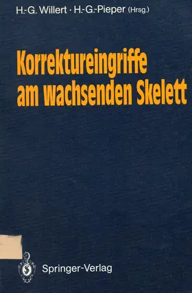 Pieper / Willert |  Korrektureingriffe am wachsenden Skelett | Buch |  Sack Fachmedien