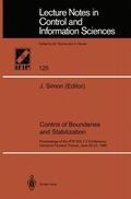 Simon |  Control of Boundaries and Stabilization | Buch |  Sack Fachmedien