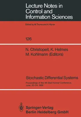 Christopeit / Kohlmann / Helmes |  Stochastic Differential Systems | Buch |  Sack Fachmedien