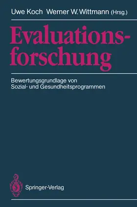 Wittmann / Koch |  Evaluationsforschung | Buch |  Sack Fachmedien
