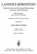 Ullmaier |  Atomic Defects in Metals / Atomare Fehlstellen in Metallen | Buch |  Sack Fachmedien