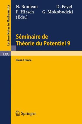 Bouleau / Feyel / Hirsch | Séminaire de Théorie du Potentiel Paris, No. 9 | Buch | 978-3-540-51592-0 | sack.de