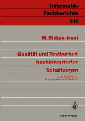 Bidjan-Irani |  Qualität und Testbarkeit hochintegrierter Schaltungen | Buch |  Sack Fachmedien