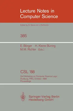 Börger / Richter / Kleine Büning |  CSL'88 | Buch |  Sack Fachmedien