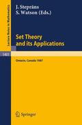 Watson / Steprans |  Set Theory and its Applications | Buch |  Sack Fachmedien