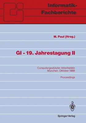 Paul |  GI - 19. Jahrestagung II | Buch |  Sack Fachmedien