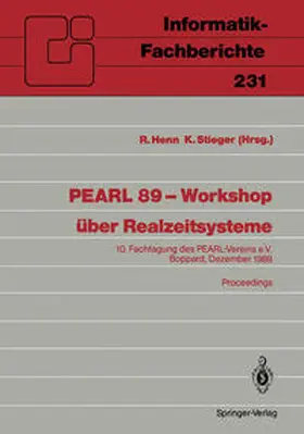 Stieger / Henn |  PEARL 89 - Workshop über Realzeitsysteme | Buch |  Sack Fachmedien