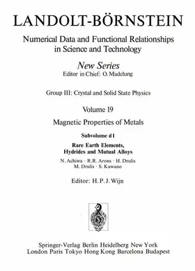 Achiwa / Arons / Drulis |  Rare Earth Elements, Hydrides and Mutual Alloys | Buch |  Sack Fachmedien