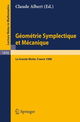 Albert | Geometrie Symplectique et Mecanique | Buch | 978-3-540-52191-4 | sack.de
