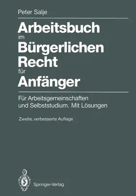 Salje |  Arbeitsbuch im Bürgerlichen Recht für Anfänger | Buch |  Sack Fachmedien
