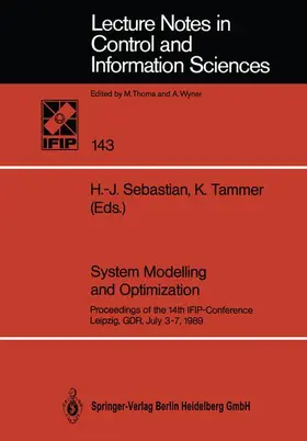 Tammer / Sebastian |  System Modelling and Optimization | Buch |  Sack Fachmedien