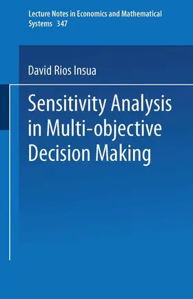 Rios Insua | Sensitivity Analysis in Multi-objective Decision Making | Buch | 978-3-540-52692-6 | www.sack.de