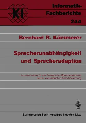 Kämmerer |  Sprecherunabhängigkeit und Sprecheradaption | Buch |  Sack Fachmedien