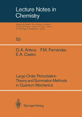 Arteca / Fernandez / Castro |  Large Order Perturbation Theory and Summation Methods in Quantum Mechanics | Buch |  Sack Fachmedien