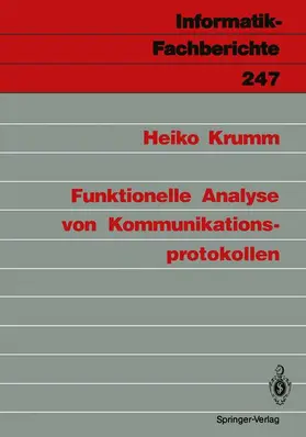Krumm | Funktionelle Analyse von Kommunikationsprotokollen | Buch | 978-3-540-52854-8 | sack.de