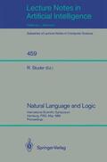 Studer |  Natural Language and Logic | Buch |  Sack Fachmedien