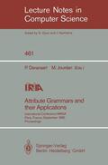 Jourdan / Deransart |  Attribute Grammars and their Applications | Buch |  Sack Fachmedien