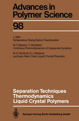 Separation Techniques Thermodynamics Liquid Crystal Polymers | Buch | 978-3-540-53135-7 | www.sack.de