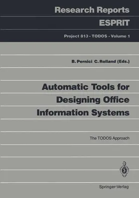 Rolland / Pernici |  Automatic Tools for Designing Office Information Systems | Buch |  Sack Fachmedien