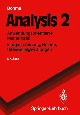 Böhme |  Analysis 2 | Buch |  Sack Fachmedien