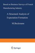 Ivaldi |  A Structural Analysis of Expectation Formation | Buch |  Sack Fachmedien