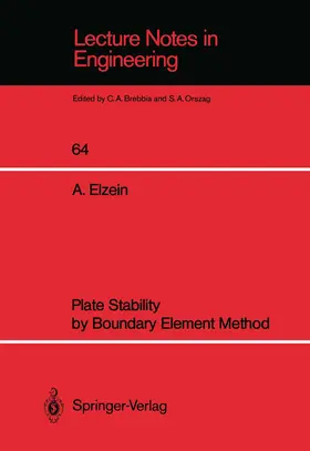 Elzein |  Plate Stability by Boundary Element Method | Buch |  Sack Fachmedien