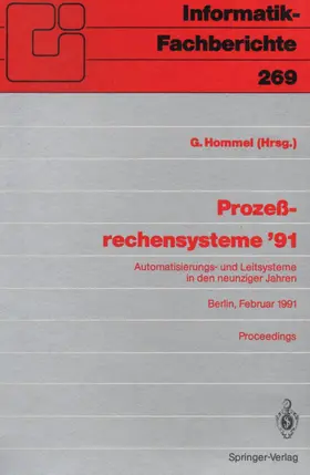 Hommel | Prozeßrechensysteme '91 | Buch | 978-3-540-53808-0 | www.sack.de
