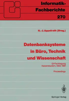 Appelrath |  Datenbanksysteme in Büro, Technik und Wissenschaft | Buch |  Sack Fachmedien