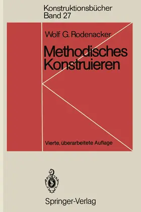Rodenacker | Methodisches Konstruieren | Buch | 978-3-540-53977-3 | www.sack.de