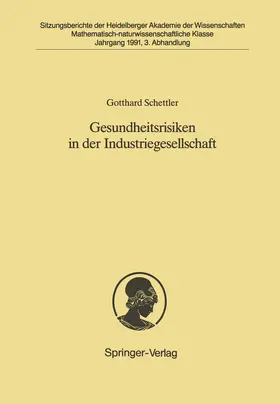 Schettler |  Gesundheitsrisiken in der Industriegesellschaft | Buch |  Sack Fachmedien