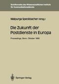 Speckbacher |  Die Zukunft der Postdienste in Europa | Buch |  Sack Fachmedien