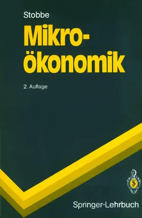 Stobbe |  Mikroökonomik | Buch |  Sack Fachmedien