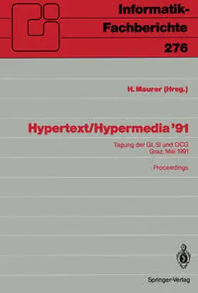 Maurer |  Hypertext / Hypermedia '91 | Buch |  Sack Fachmedien